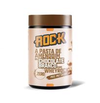 Pasta de Amendoim Whey Rock (1kg) - Sabor: Chocolate Branco c/ Whey Rock
