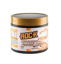 Pasta de Amendoim Whey Rock (600g) - Sabor: Chocolate Branco c/ Whey Rock