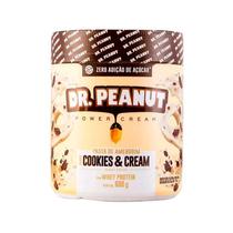 Pasta de Amendoin Dr. Peanut Power Cream Sem Açúcar Sabor Cookies e Cream 600g