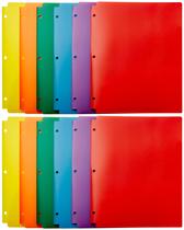 Pasta de Arquivo Amazon Basics - Perfurador de 3 Furos (8,5x11") - Pacote com 12