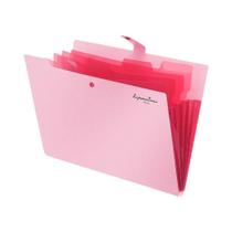 Pasta de Arquivo Expansível A4 com 5 Bolsos - Organizador de Documentos Portátil