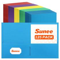 Pasta de Arquivo SUNEE com 125 Unidades, 2 Bolsos, Tamanho Carta