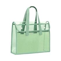 Pasta De Arquivo Transparente Em PVC Portátil E Impermeável De Grande Capacidade, Bolsa De Pasta De Arquivo Transparente Em PVC Portátil E Impermeável De Grande Capacidade, Bolsa De