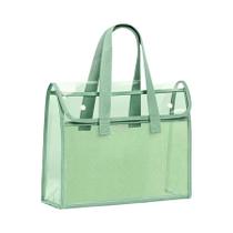 Pasta De Arquivo Transparente Em PVC Portátil E Impermeável De Grande Capacidade, Bolsa De Pasta De Arquivo Transparente Em PVC Portátil E Impermeável De Grande Capacidade, Bolsa De
