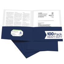 Pasta de Arquivo Zzrywuty Pacote com 100 Unidades Tamanho Carta com Dois Bolsos