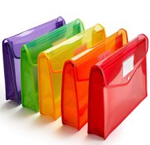 Pasta de arquivos: envelope plástico de poliéster FANWU, tamanho legal, pacote com 5 unidades, vermelho Pasta de arquivos: envelope plástico de poliéster FANWU, tamanho legal, pacote com 5 unidades, vermelho