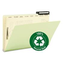 Pasta de arquivos hipotecários Smead 78208 Pressboard Legal Green 10/Box