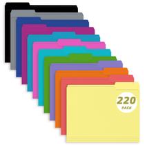 Pasta de arquivos PANDRI 220, pacote colorido, 1/3, aba recortada, tamanho carta Pasta de arquivos PANDRI 220, pacote colorido, 1/3, aba recortada, tamanho carta