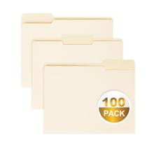 Pasta de arquivos VZCPYTPM Manila 8,5x11 tamanho carta 100 pacotes Pasta de arquivos VZCPYTPM Manila 8,5x11 tamanho carta 100 pacotes