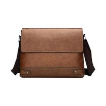 Pasta de Couro PU Masculina - Tote Bag Boston para Laptop, Executivo e Trabalho