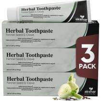 Pasta de Dente AKSHAR Ayurveda Semente de Funcho e Cravo 150g Kit com 3 Pasta de Dente AKSHAR Ayurveda Semente de Funcho e Cravo 150g Kit com 3