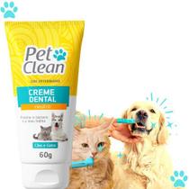 Pasta De Dente Cães Gato Gel Dental Pet Clean Neutro60g