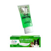 Pasta de Dente Creme Dental para Cães e Gatos Pet Clean 60g Removedor de Tartaro