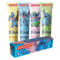 Pasta de Dente Gel Dental com Flúor Infantil Stitch Morango 50g Dentalclean