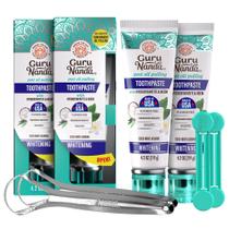 Pasta de Dente GuruNanda com Hidroxiapatita e Neem Clareadora 119ml 2 Unidades