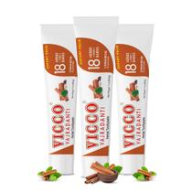 Pasta de dente herbácea ayurvédica Vicco, sabor canela, 200g, pacote com 3 Pasta de dente herbácea ayurvédica Vicco, sabor canela, 200g, pacote com 3