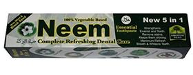 Pasta de Dente Jaikaran Herbals Neem Hortelã e Cominho Preto 185g 6 unidades Pasta de Dente Jaikaran Herbals Neem Hortelã e Cominho Preto 185g 6 unidades