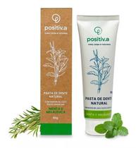 Pasta De Dente Natural Menta Melaleuca Sem Flúor Da Positiva