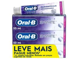 Pasta de Dente Oral-B 3D White Brilliant Fresh 70g 3 Unidades