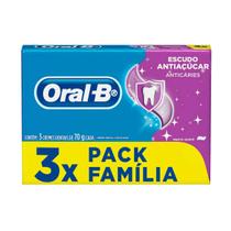 Pasta De Dente Oral-B Escudo Anticáries Menta Suave 3 Unidade 70g Cada Oral-B