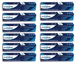 Pasta de dente Oranurse sem sabor 50 mL com 1450 ppm de flúor (x12)