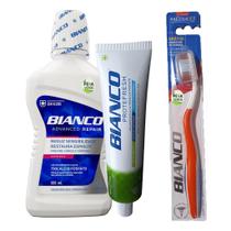 Pasta de Dente Protefresh 90g + Enxaguante + Escova Bianco Pasta de Dente Protefresh 90g + Enxaguante + Escova Bianco