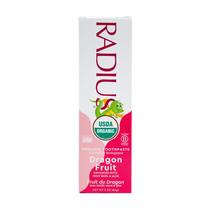 Pasta de dente RADIUS USDA Organic Kids Dragon Fruit 90 ml, pacote com 1