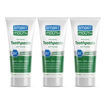 Pasta de dente SmartMouth, íon de zinco, 96 ml, pacote com 3 unidades de menta suave