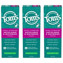 Pasta de Dente Tom's of Maine Antiplaca e Clareadora Vegana - 120ml (Pacote com 3) Pasta de Dente Tom's of Maine Antiplaca e Clareadora Vegana - 120ml (Pacote com 3)
