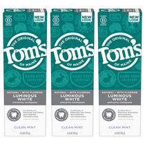 Pasta de Dente Tom's of Maine Natural Luminous White - Pacote com 3 Unidades (120ml cada) Pasta de Dente Tom's of Maine Natural Luminous White - Pacote com 3 Unidades (120ml cada)
