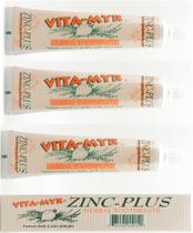 Pasta de dente VITA-MYR Zinc Plus 120mL, pacote com 3