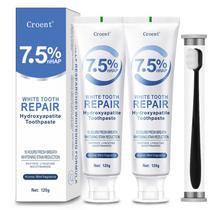 Pasta de dente WEERSHUN Hidroxiapatita 120 g (2 unidades) sem flúor Pasta de dente WEERSHUN Hidroxiapatita 120 g (2 unidades) sem flúor