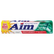 Pasta de dentes AIM 314340 Gel branqueador de menta 160 ml (pacote com 24)