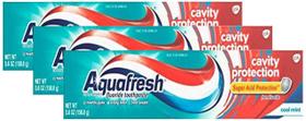 Pasta de Dentes Aquafresh Cavity Protection - Cool Mint (160mL x 3)
