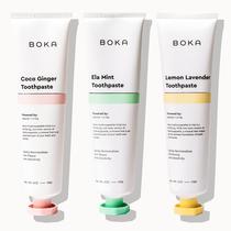 Pasta de Dentes Boka Nano Hidroxiapatita sem Flúor - Kit com 3 Unidades Pasta de Dentes Boka Nano Hidroxiapatita sem Flúor - Kit com 3 Unidades