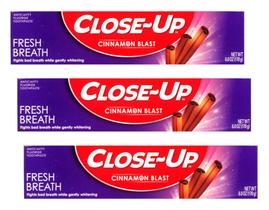Pasta de dentes Close Up Cinnamon Anticavity com flúor 180mL x3 Pasta de dentes Close Up Cinnamon Anticavity com flúor 180mL x3