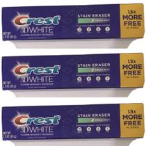 Pasta de dentes Crest 3D White Stain Eraser Fresh Mint 68mL x3