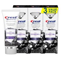 Pasta de Dentes Crest 3D White Whitening Therapy Charcoal - Kit com 3 Unidades (100ml cada)