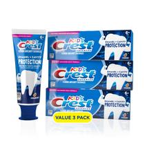 Pasta de Dentes Crest Kids Enamel + Cavity Protection - Pacote com 3 Unidades (120mL cada)
