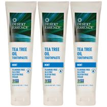 Pasta de Dentes Desert Essence Tea Tree Oil Mint - 3 Unidades de 550ml