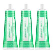 Pasta de dentes Dr. Bronner's All-One Spearmint 150 ml, pacote com 3 Pasta de dentes Dr. Bronner's All-One Spearmint 150 ml, pacote com 3