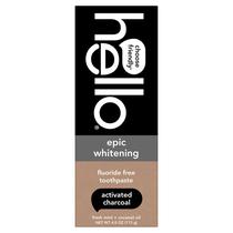 Pasta de dentes hello Epic Whitening Charcoal Flúor Free 120mL