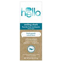 Pasta de Dentes Hello Smiling Shark - Ponche de Frutas sem Flúor (125ml)