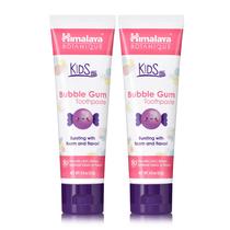 Pasta de Dentes Himalaya Botanique Kids Herbal Bubble Gum - 2 Unidades de 120ml