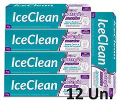 Pasta De Dentes Ice Clean Menta 70G Kit Com 12 Un.
