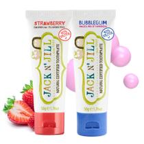 Pasta de dentes Jack N' Jill Natural Kids Strawberry & Bubblegum Pasta de dentes Jack N' Jill Natural Kids Strawberry & Bubblegum