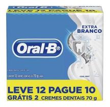 Pasta De Dentes Oral-b Extra Branco Pacote C/12 - 70 G