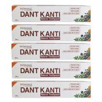 Pasta de Dentes Patanjali Dant Kanti - Pacote com 5 Unidades (200g cada) Pasta de Dentes Patanjali Dant Kanti - Pacote com 5 Unidades (200g cada)