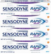 Pasta de dentes Sensodyne Rapid Relief Sensitivity 96,4g x4 Pasta de dentes Sensodyne Rapid Relief Sensitivity 96,4g x4