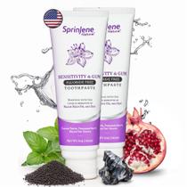 Pasta de dentes SprinJene Natural Sensitivity & Gum, pacote com 2 Pasta de dentes SprinJene Natural Sensitivity & Gum, pacote com 2